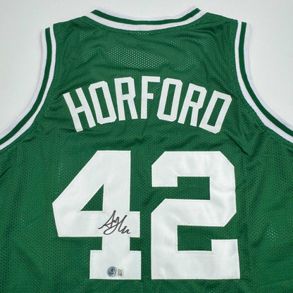 Autographed/Signed Al Horford Boston Green Basketball Jersey Beckett COA