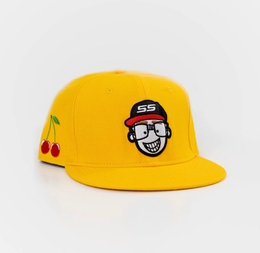 Yellow Logo Fitted Cap