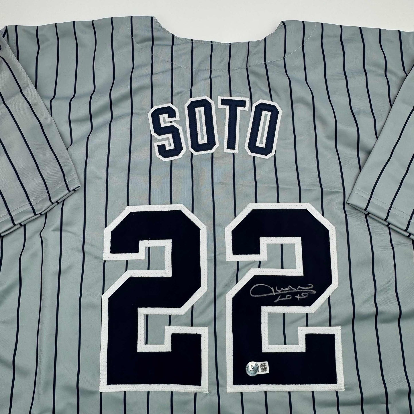 Autographed/Signed Juan Soto New York City Connect Baseball Jersey Beckett BAS COA