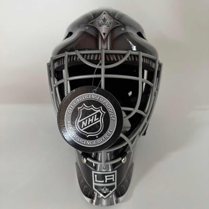 Autographed/Signed Jonathan Quick Los Angeles Kings Full Size F/S Replica Hockey Helmet Goalie Mask JSA COA