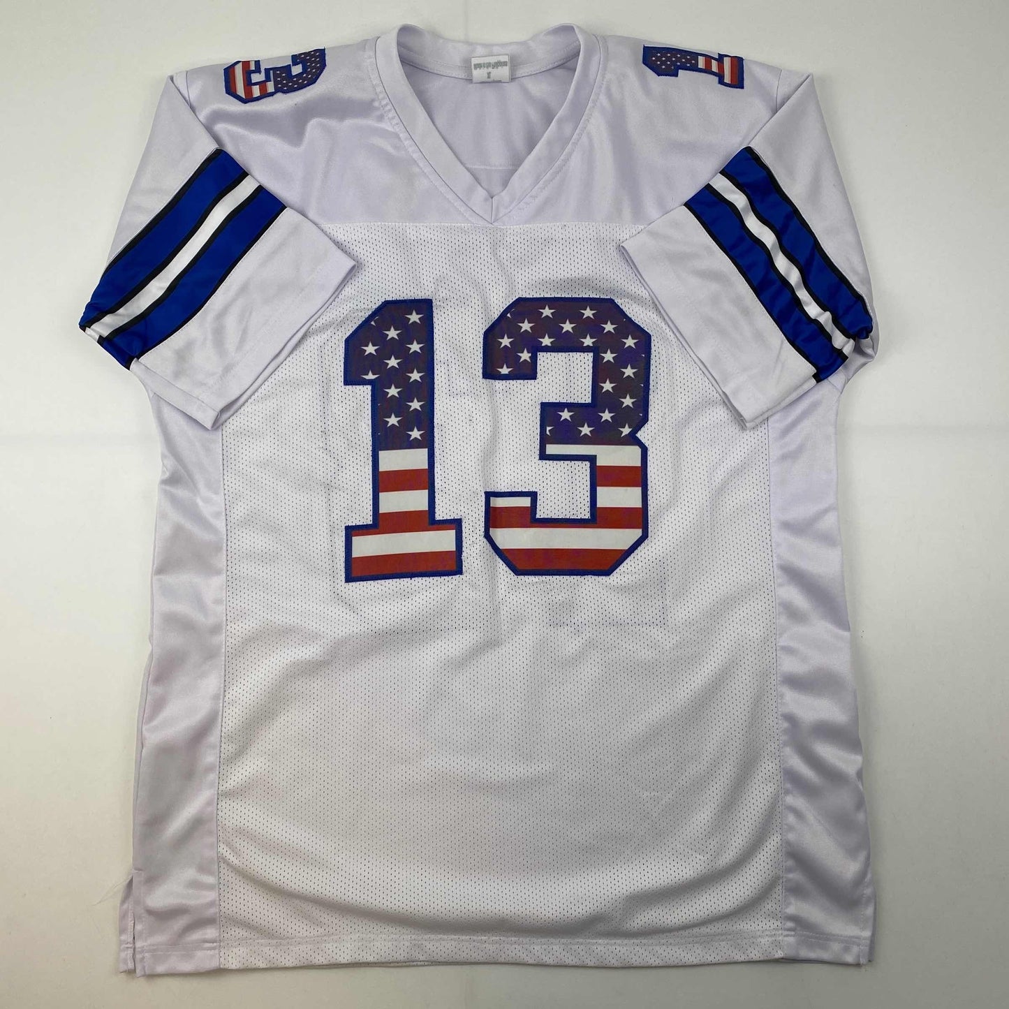 Autographed/Signed Michael Gallup Dallas America's Team White Football Jersey Tristar COA