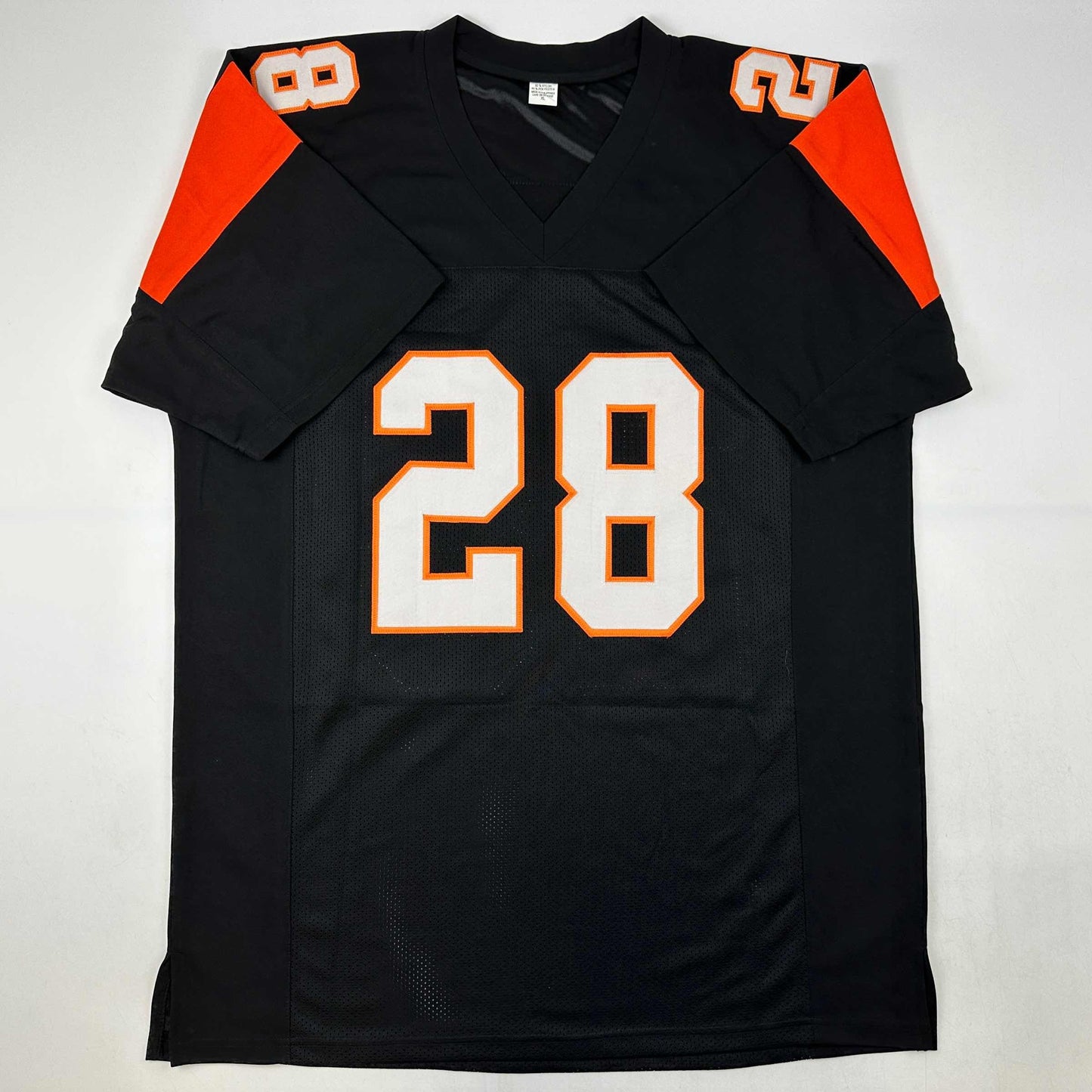 Autographed/Signed Corey Dillon Cincinnati Black Football Jersey Beckett BAS COA