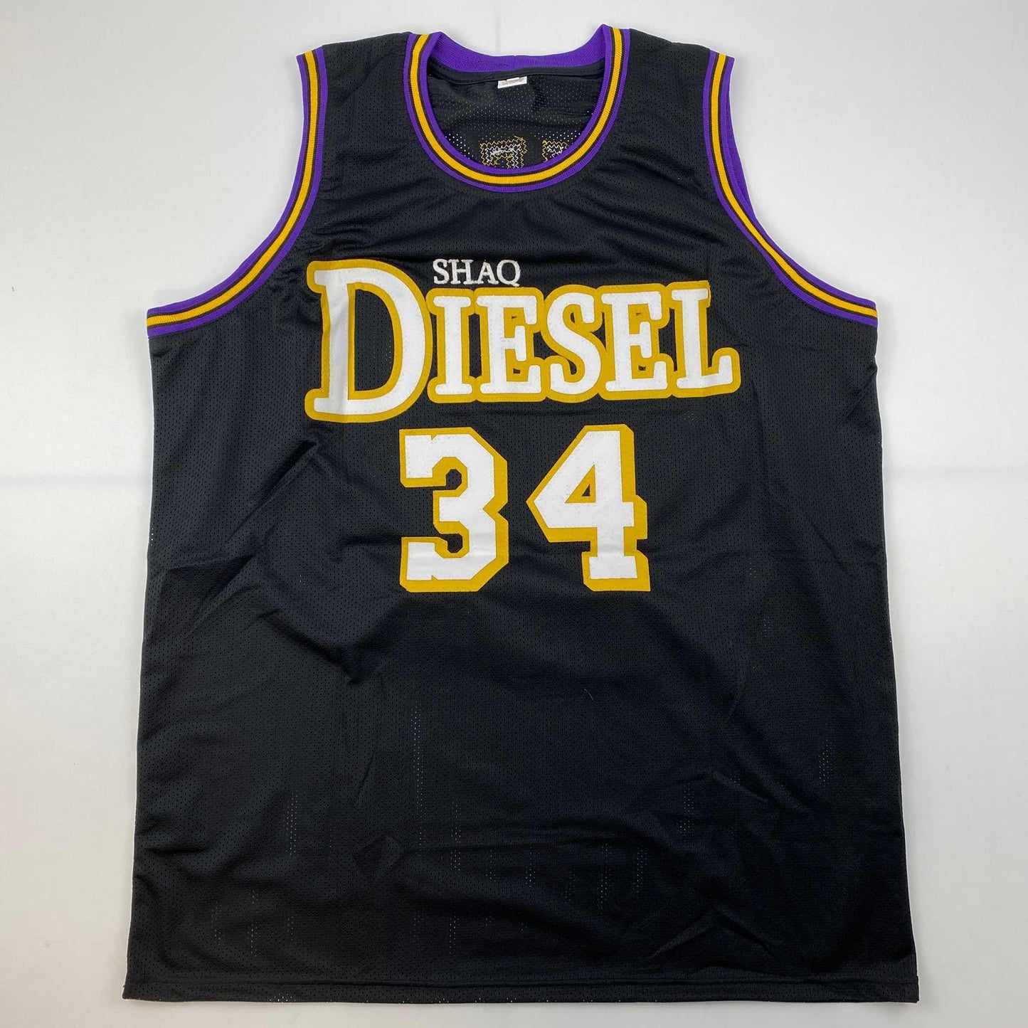 Autographed/Signed Shaquille Shaq O'Neal Los Angeles LA Black Basketball Jersey JSA COA
