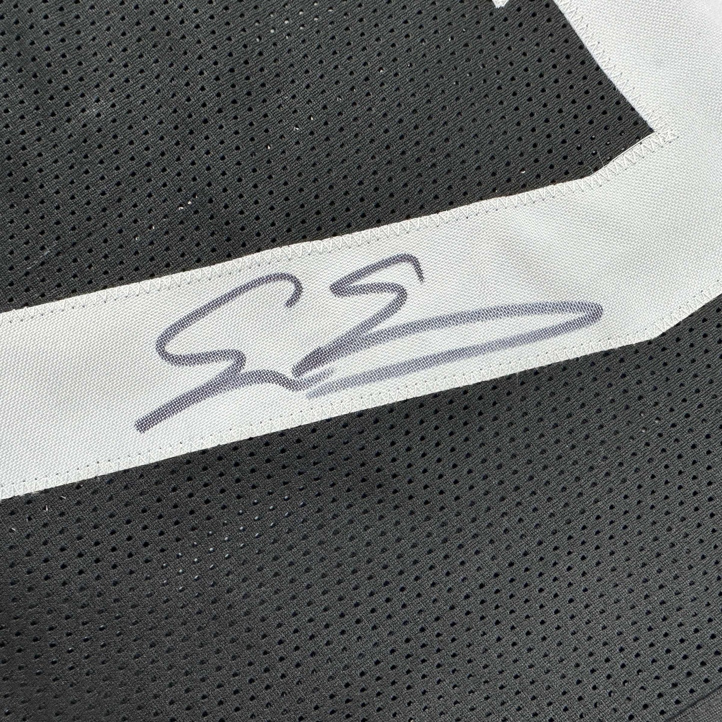 Autographed/Signed Evan Engram Jacksonville Black Football Jersey Beckett BAS COA