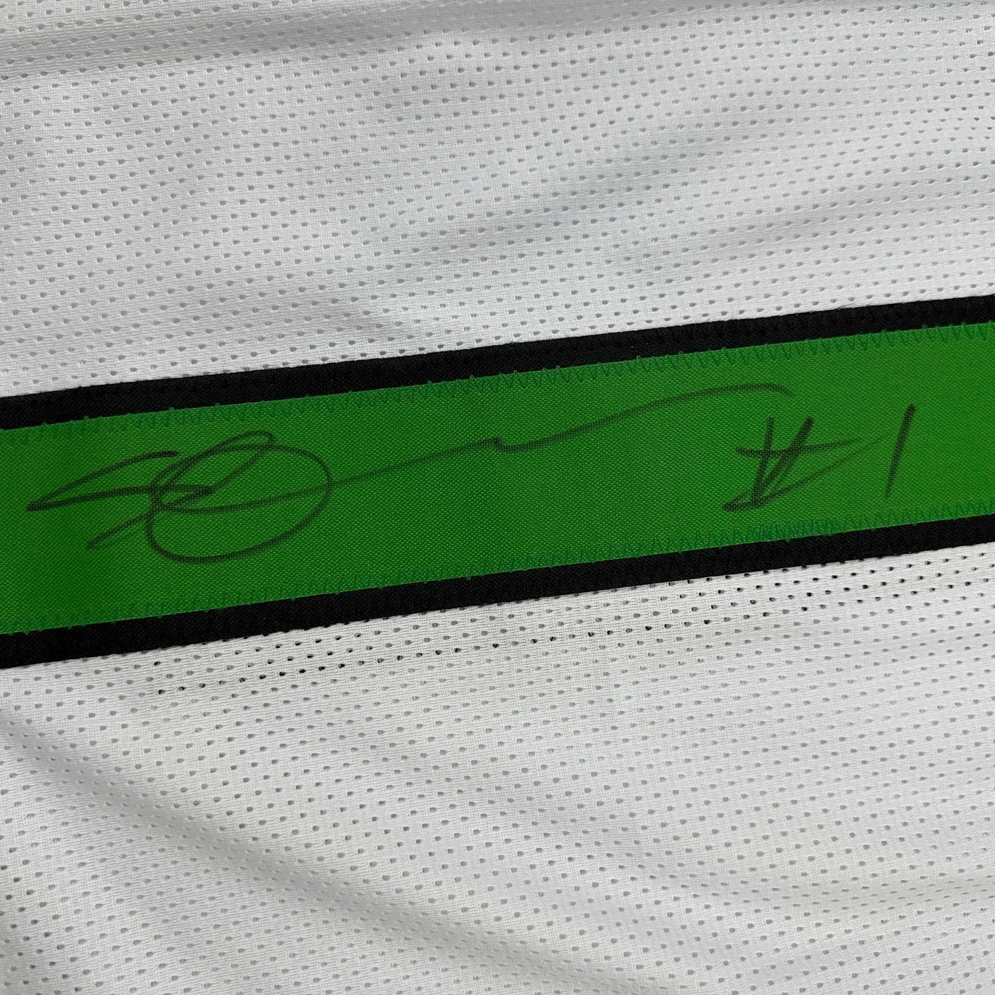 Autographed/Signed Ahmad Sauce Gardner New York White Football Jersey Beckett BAS COA