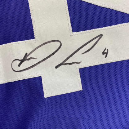 Autographed/Signed Dalvin Cook #4 Minnesota Purple Football Jersey Beckett BAS COA