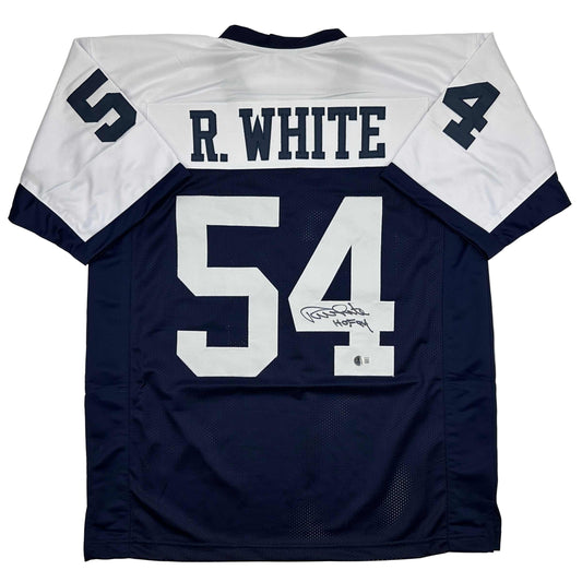 Autographed/Signed Randy White HOF 94 Dallas Thanksgiving Day Football Jersey JSA COA