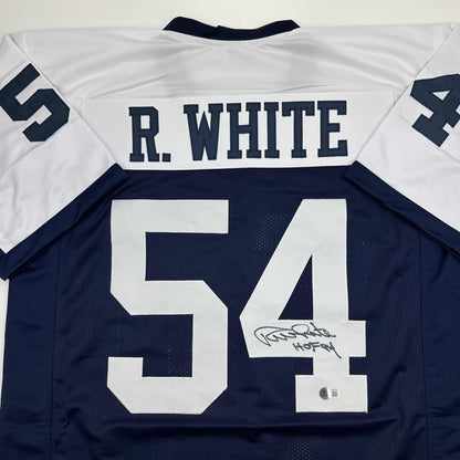 Autographed/Signed Randy White HOF 94 Dallas Thanksgiving Day Football Jersey JSA COA