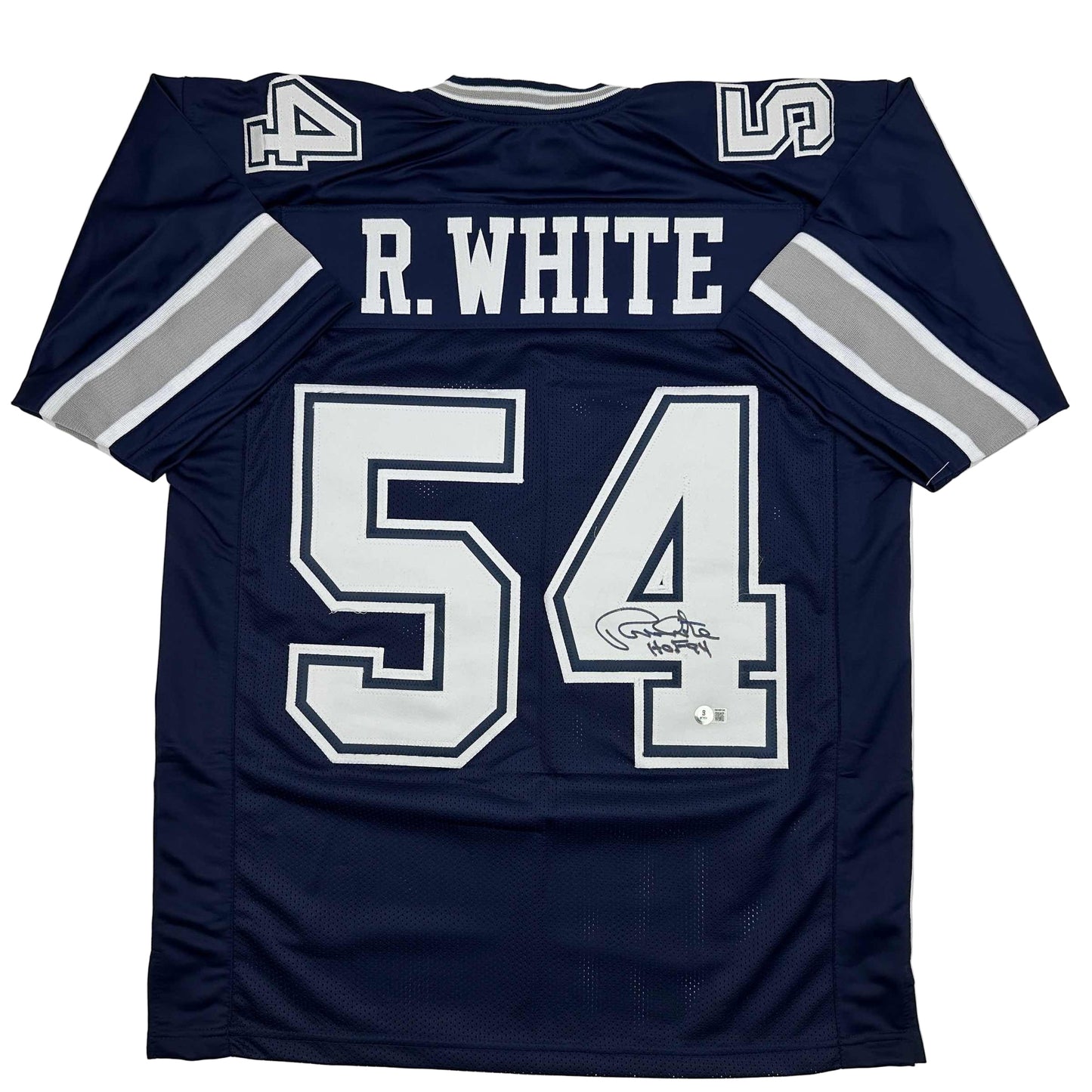 Autographed/Signed Randy White HOF 94 Dallas Blue Football Jersey JSA COA