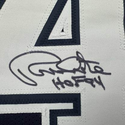 Autographed/Signed Randy White HOF 94 Dallas Blue Football Jersey JSA COA