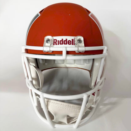 Autographed/Signed Ed Reed Miami Hurricanes Full Size FS F/S Speed Replica College Football Helmet Beckett BAS COA