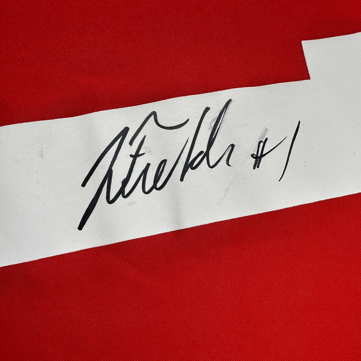 Autographed/Signed Justin Fields Ohio State Buckeyes Red College Football Jersey Fanatics COA