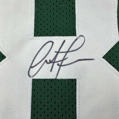 Autographed/Signed Antonio Freeman Green Bay Green Football Jersey Beckett BAS COA