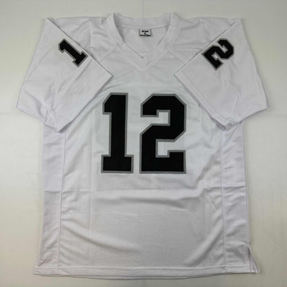 Autographed/Signed Rich Gannon Oakland Las Vegas White Football Jersey JSA COA