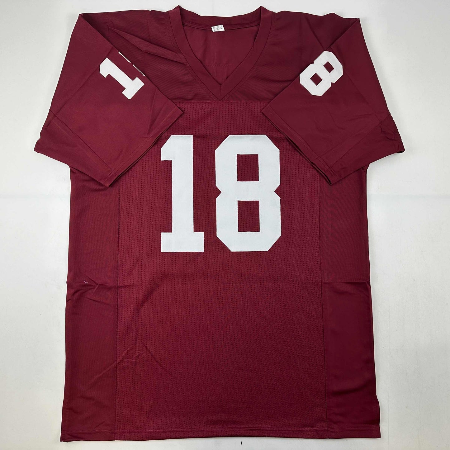 Autographed/Signed Jason White 03 Heisman Oklahoma Maroon College Football Jersey JSA COA