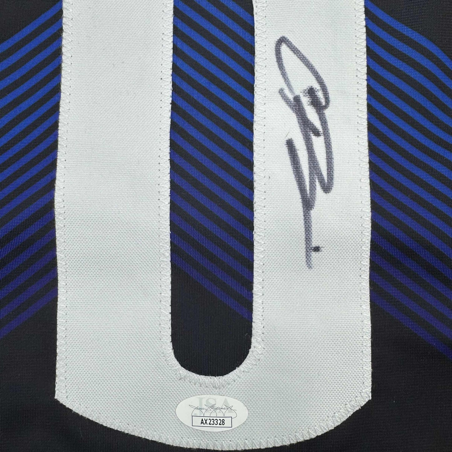 Autographed/Signed Christian Braun Denver Black 5280 Basketball Jersey JSA COA