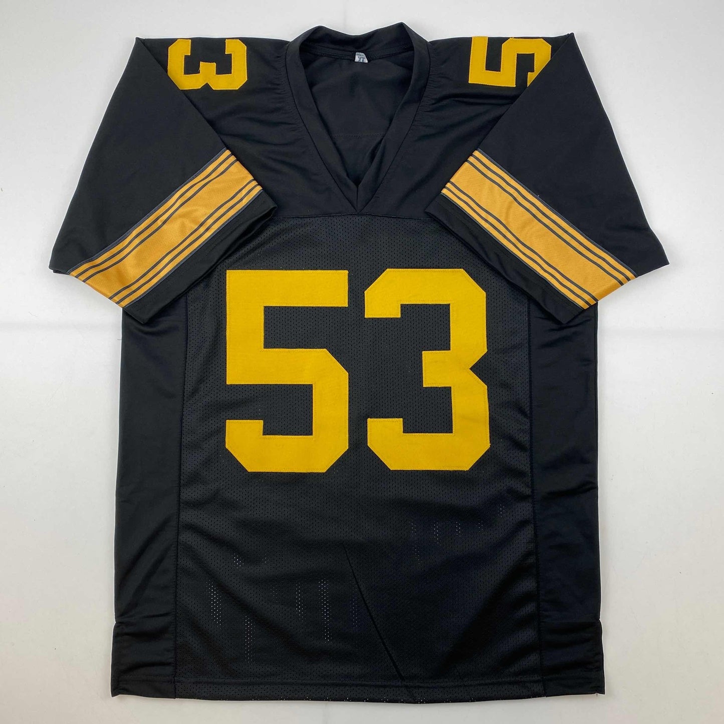 Autographed/Signed Maurkice Pouncey Pittsburgh Color Rush Black Football Jersey Beckett BAS COA