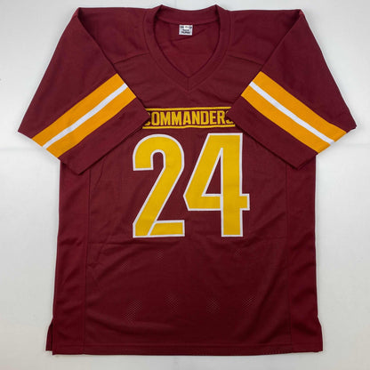 Autographed/Signed Antonio Gibson Washington Red 2022 Football Jersey JSA COA