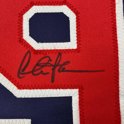 Autographed/Signed Charlie Sheen Wild Thing Ricky Vaughn Major League Movie Blue Baseball Jersey JSA COA