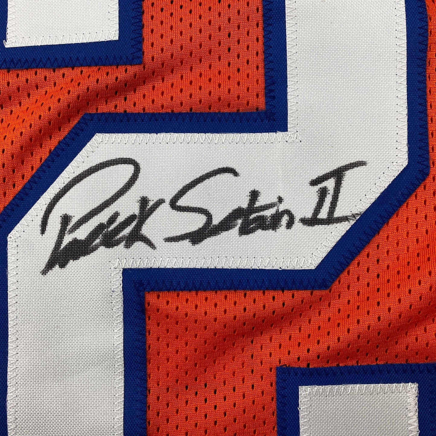 Autographed/Signed Patrick Surtain II Denver Retro Orange Football Jersey JSA COA
