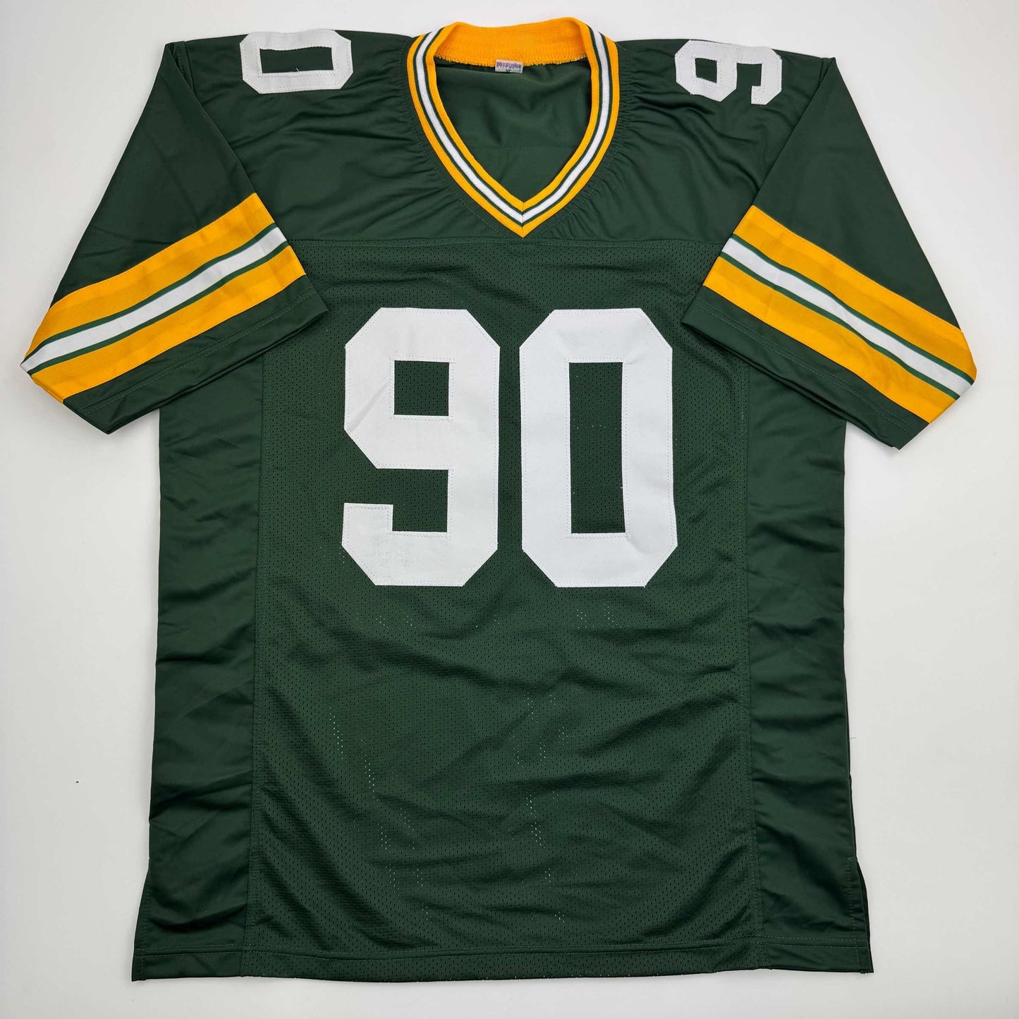 Autographed/Signed Lukas Van Ness Green Bay Green Football Jersey Beckett BAS COA