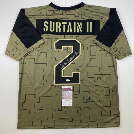 Autographed/Signed Patrick Surtain II Denver Salute To Service Football Jersey JSA COA