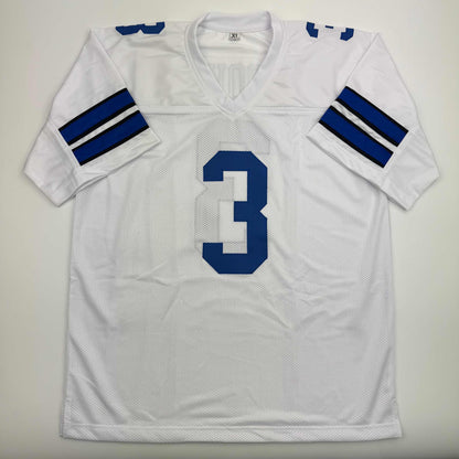 Autographed/Signed Brandin Cooks Dallas White Football Jersey JSA COA