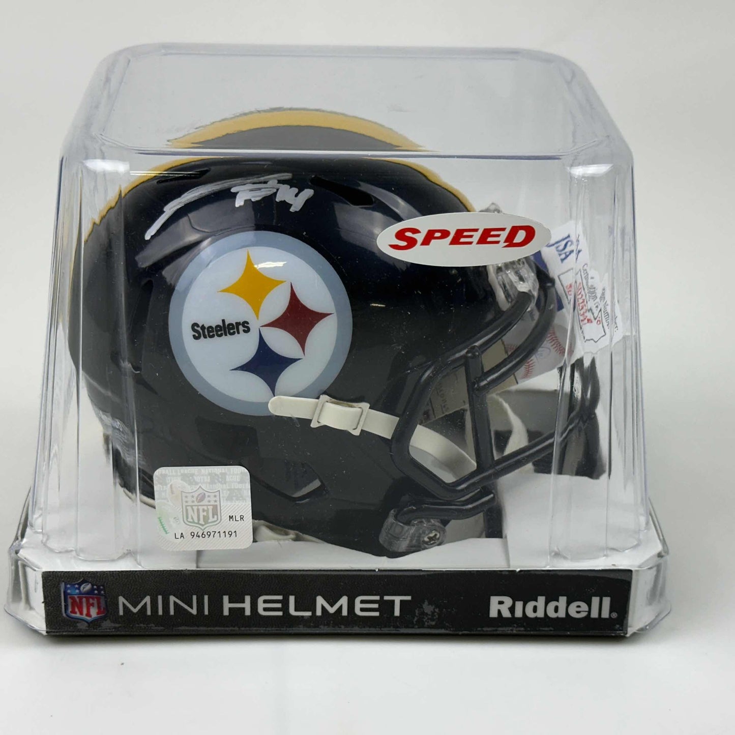 Autographed/Signed George Pickens Pittsburgh Steelers Mini Football Helmet JSA COA
