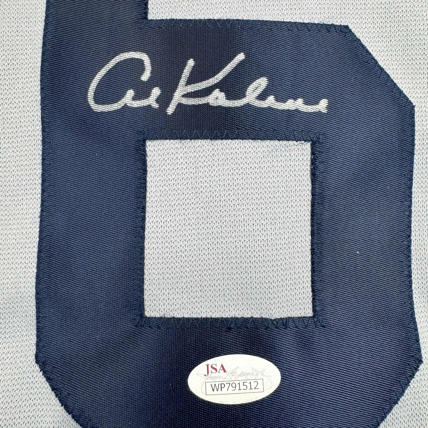 Autographed/Signed Al Kaline Detroit Grey Baseball Jersey JSA COA