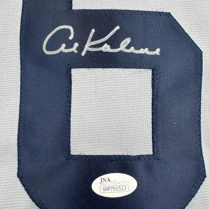 Autographed/Signed Al Kaline Detroit Grey Baseball Jersey JSA COA