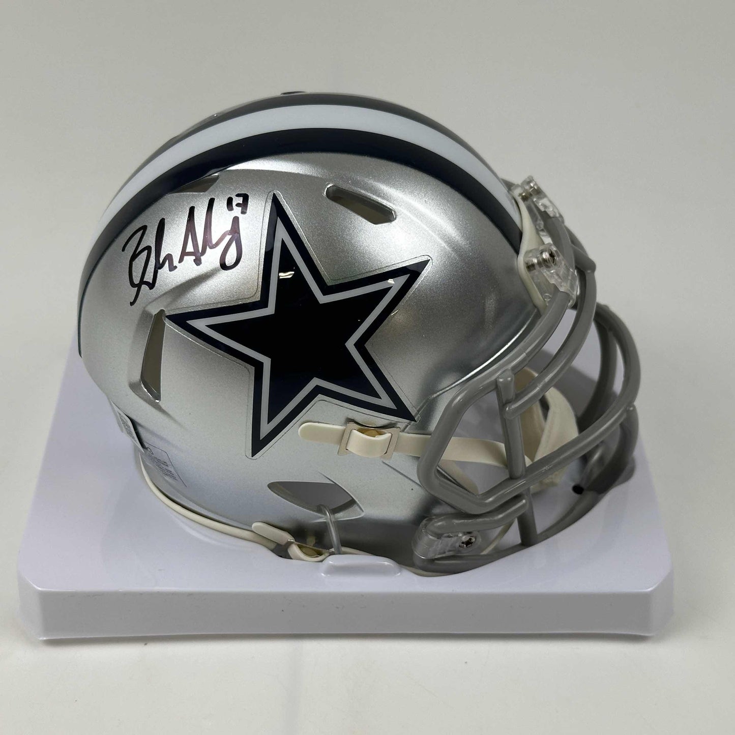 Autographed/Signed Brandon Aubrey Dallas Cowboys Mini Football Helmet Beckett BAS COA