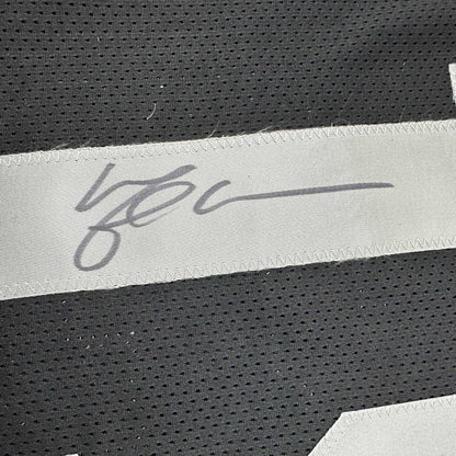 Autographed/Signed Michael Crabtree Oakland Las Vegas Black Football Jersey JSA COA