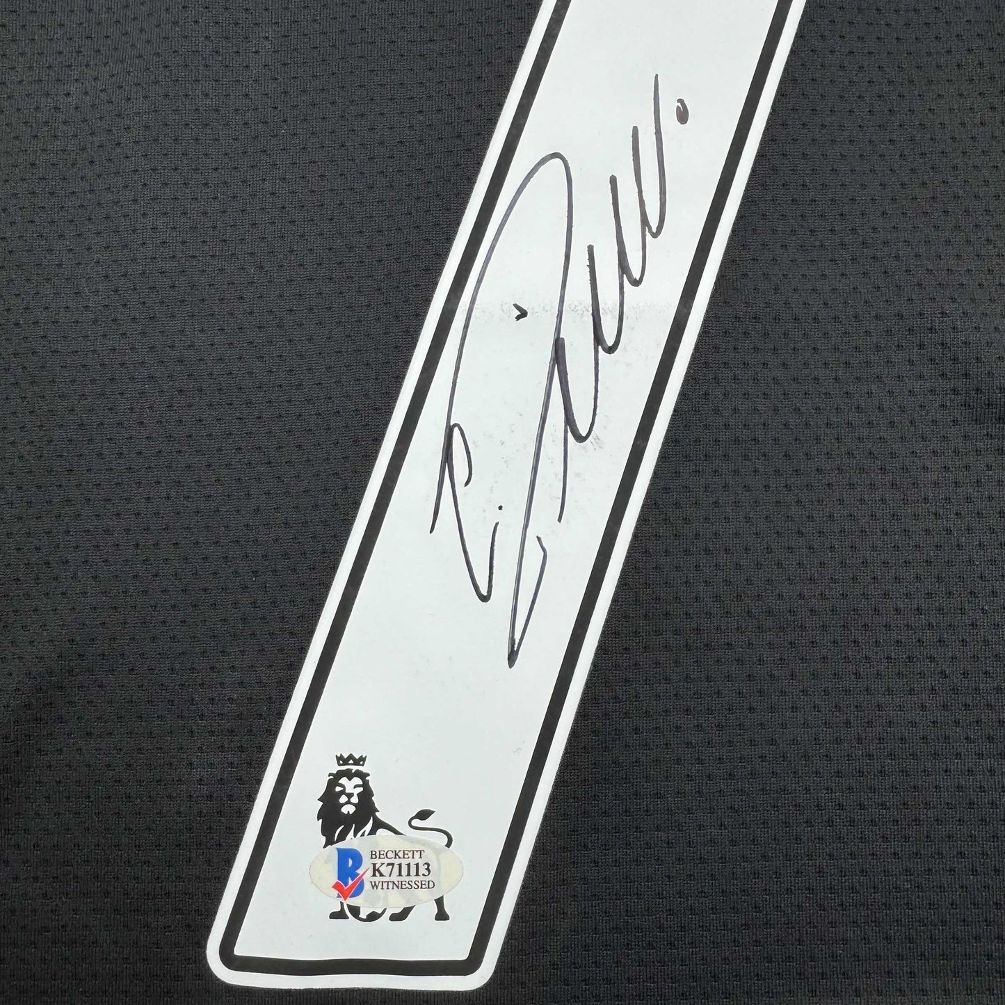 Autographed/Signed Cristiano Ronaldo Manchester United Black Soccer Jersey Beckett BAS COA #2