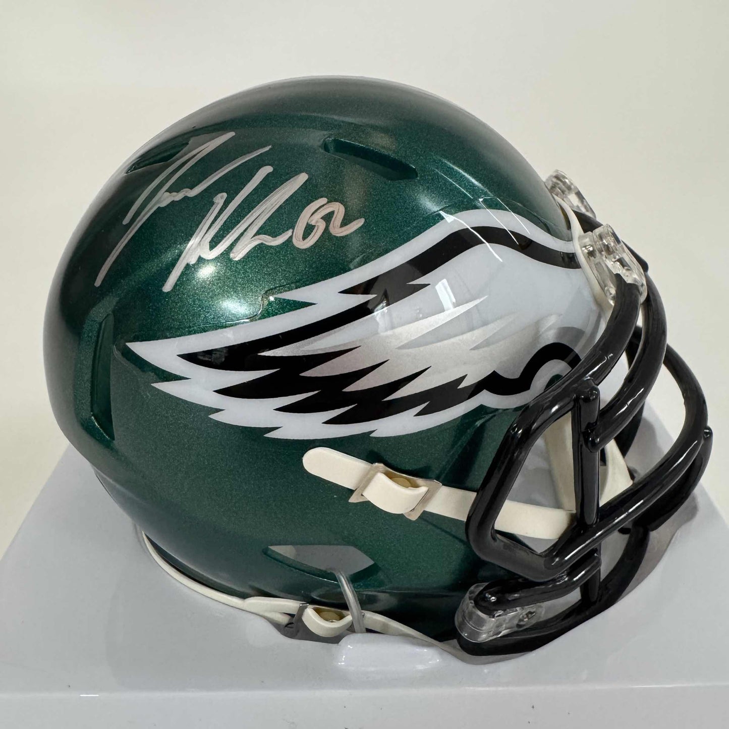 Autographed/Signed Jason Kelce Philadelphia Eagles Mini Football Helmet PSA COA