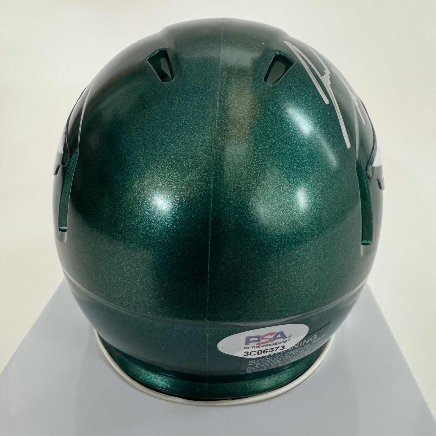 Autographed/Signed Jason Kelce Philadelphia Eagles Mini Football Helmet PSA COA