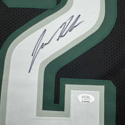 Autographed/Signed Jason Kelce Philadelphia Black Football Jersey PSA COA