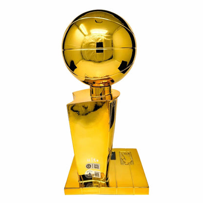 Autographed/Signed Manu Ginobili "HOF 22" San Antonio Spurs Replica 2007 NBA Finals Basketball Trophy Beckett BAS COA