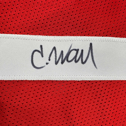 Autographed/Signed Charvarius Ward San Francisco Red Football Jersey Beckett BAS COA