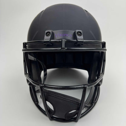 Autographed/Signed Kirk Cousins Minnesota Vikings Eclipse Full Size FS F/S Replica Football Helmet Beckett BAS COA