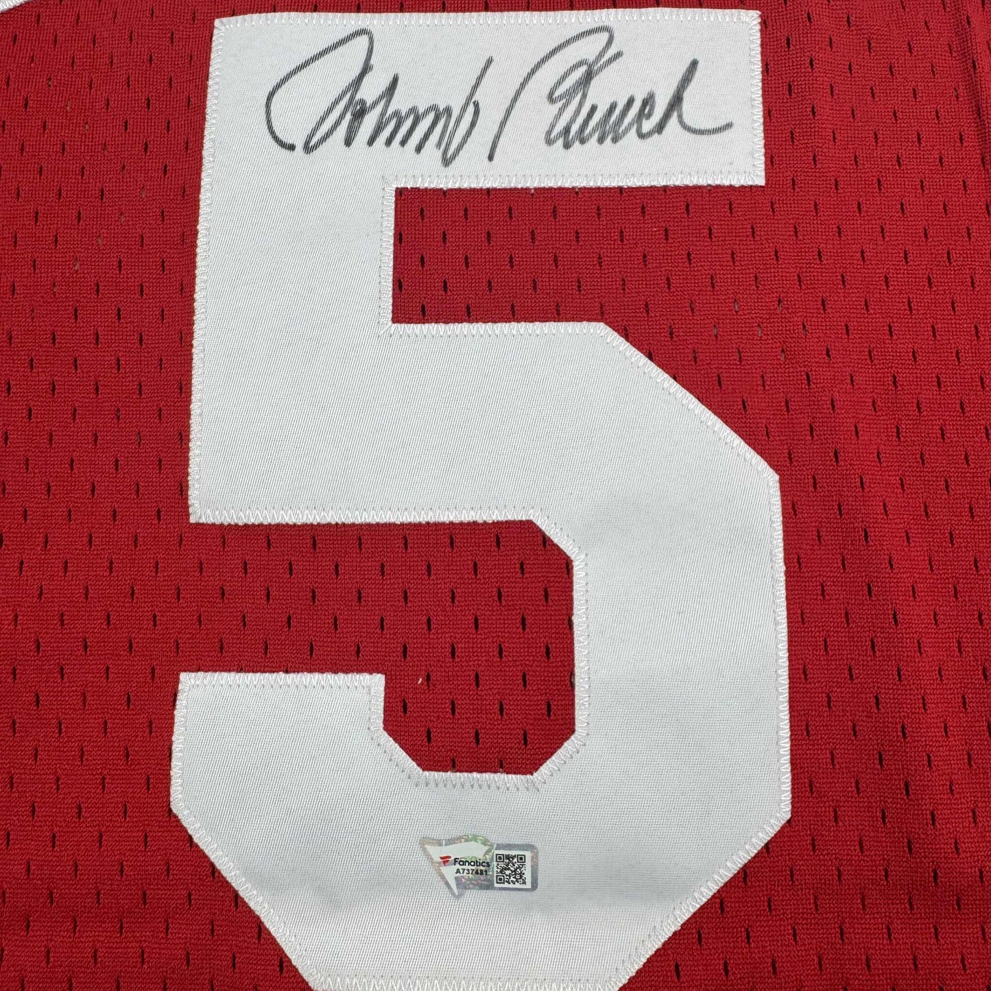 Autographed/Signed Johnny Bench Cincinnati Reds Mitchell & Ness Baseball Jersey Fanatics COA
