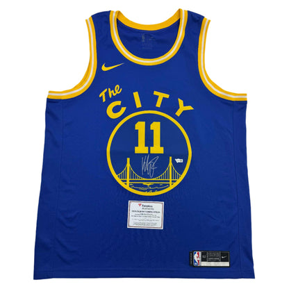 Autographed/Signed Klay Thompson Golden State Warriors Blue Basketball Jersey Fanatics COA