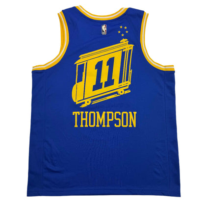 Autographed/Signed Klay Thompson Golden State Warriors Blue Basketball Jersey Fanatics COA