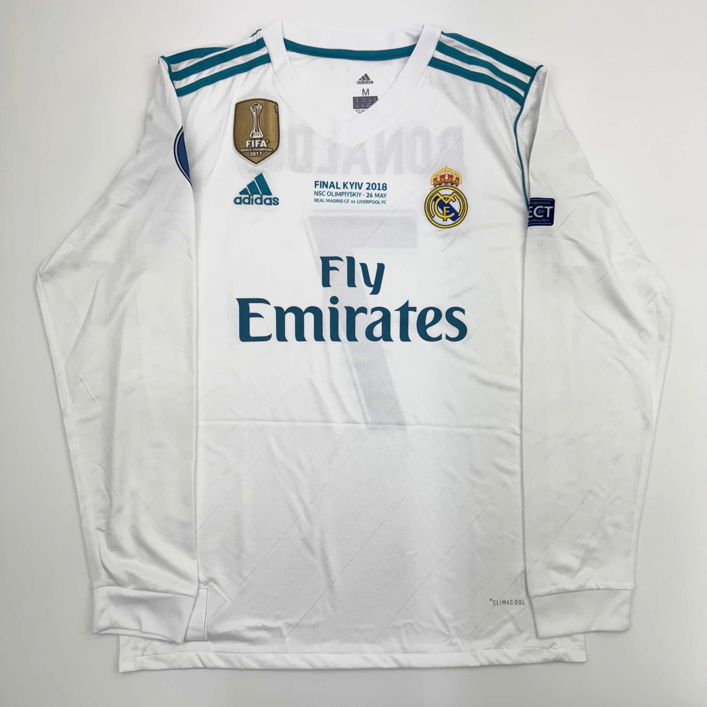 Autographed/Signed Cristiano Ronaldo Real Madrid White Soccer Jersey Beckett BAS COA