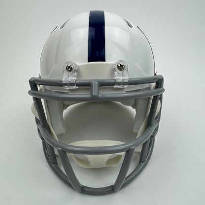 Autographed/Signed Laiatu Latu Indianapolis Colts Mini Football Helmet JSA COA