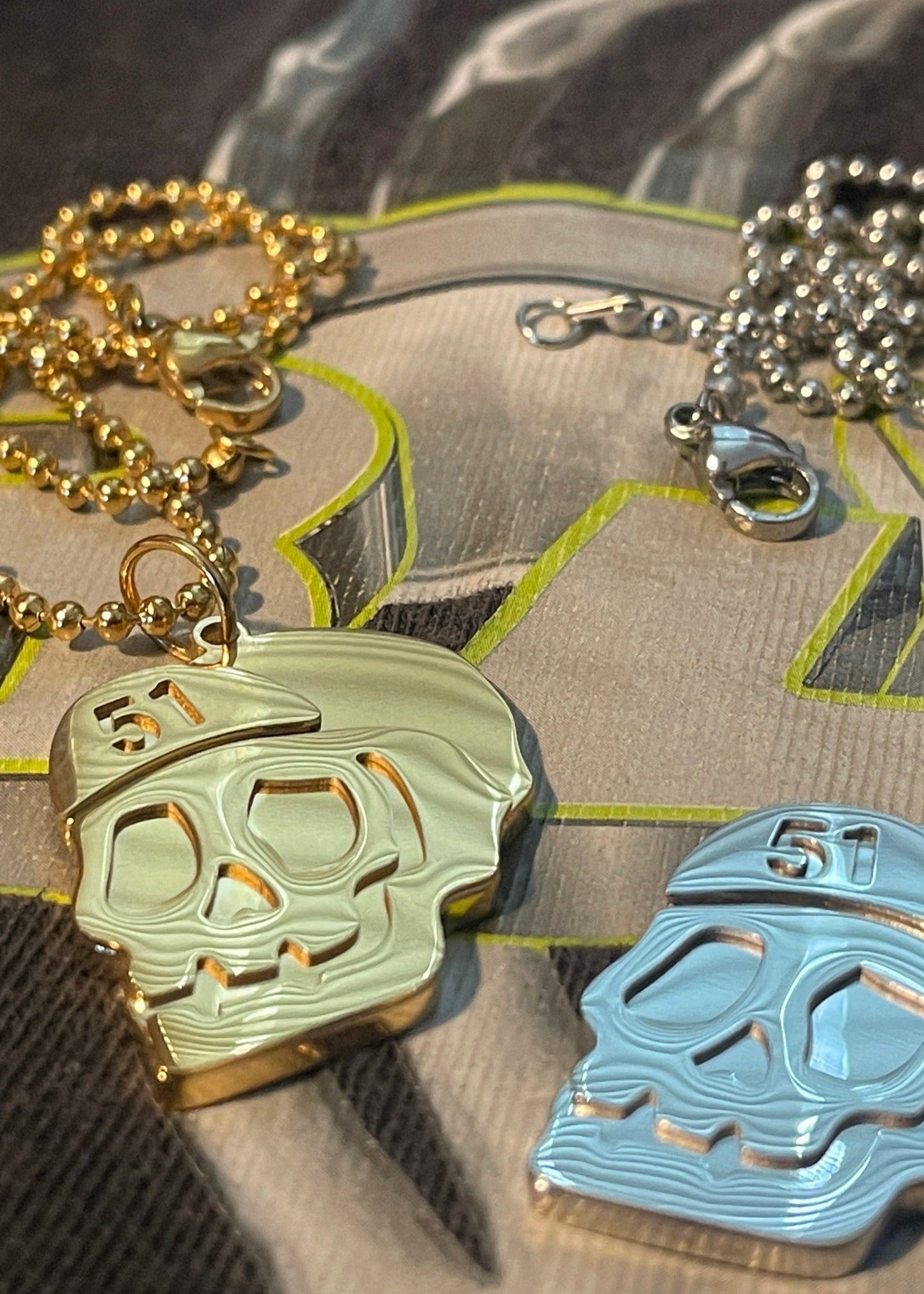 Necklace Skull (big & bad)