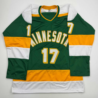 Autographed/Signed Marcus Foligno Minnesota Green Hockey Jersey Beckett BAS COA