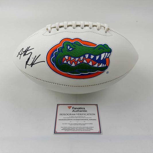 Autographed/Signed Anthony Richardson Florida Gators Full Size FS F/S White Panel Logo College Football Fanatics COA