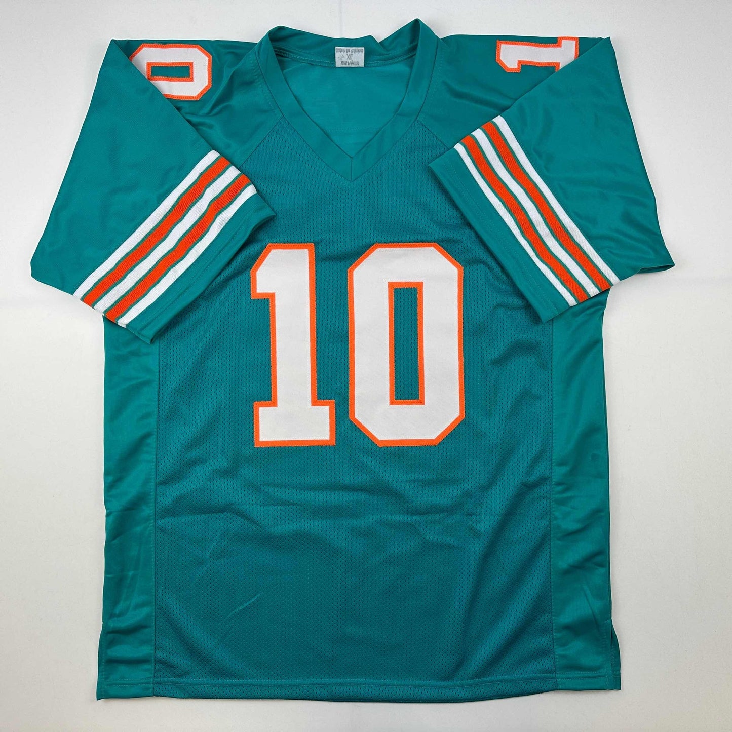 Autographed/Signed Tyreek Hill Cheetah Miami Retro Teal Football Jersey Beckett BAS COA