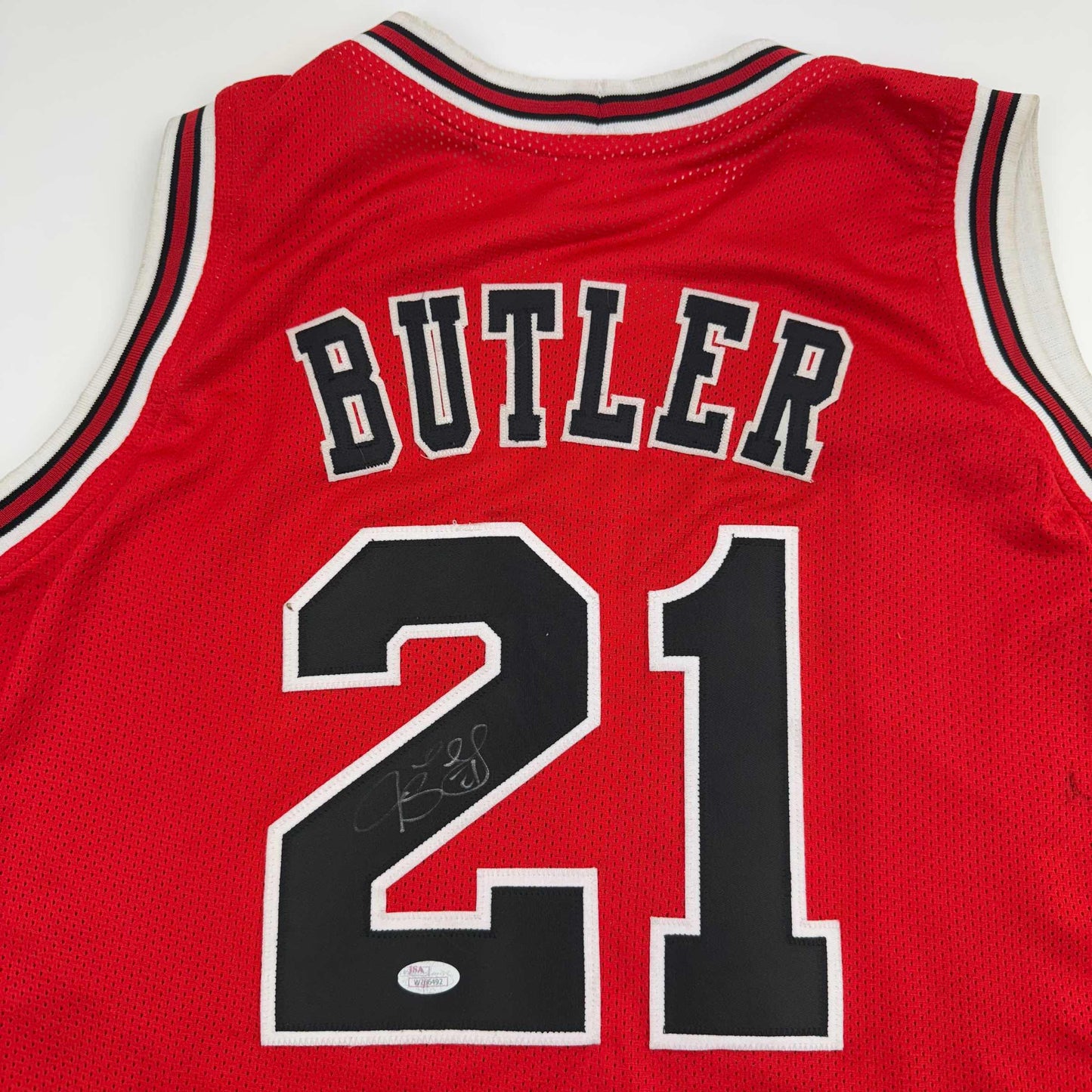 Autographed/Signed Jimmy Butler Chicago Red Basketball Jersey JSA COA