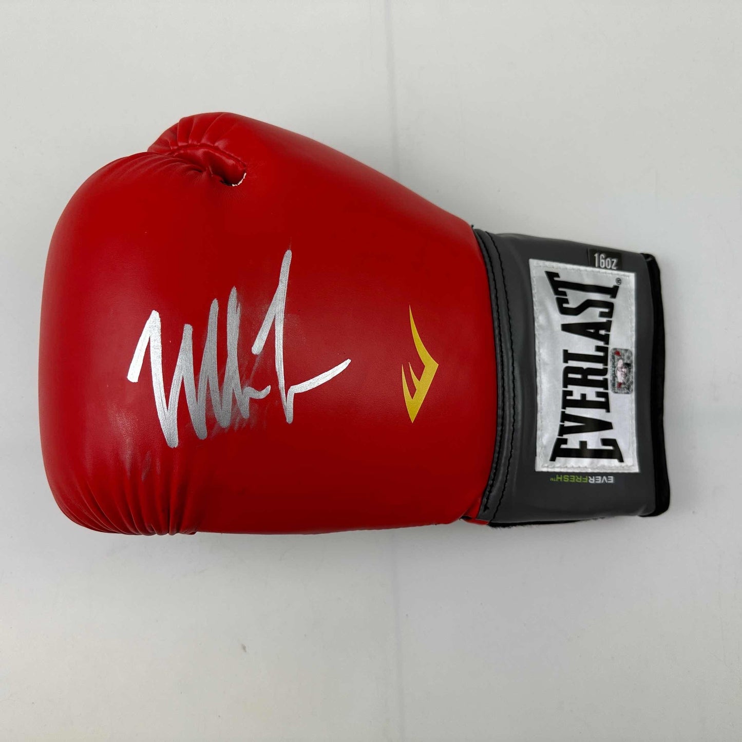 Autographed/Signed Mike Tyson Imperfect Red Everlast Boxing Glove Athlete Hologram COA - Triathlete Store